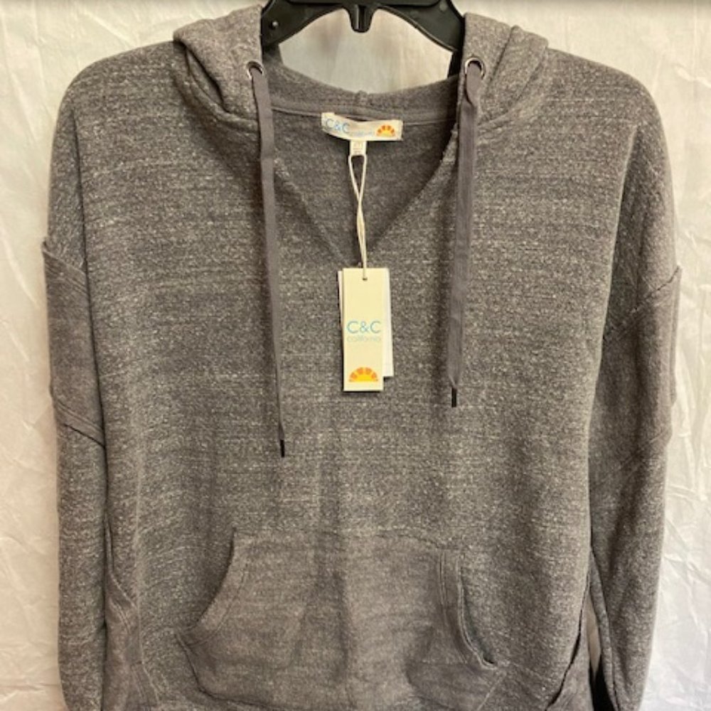 C+C California Grey Hoodie Sz Medium